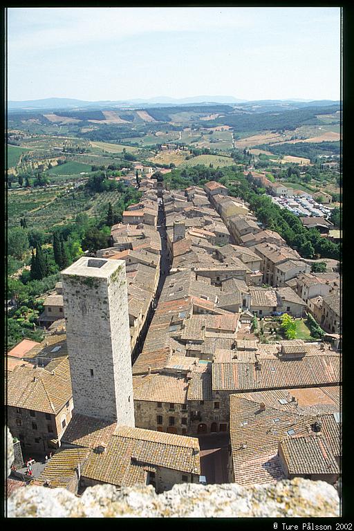 View from la Grande Torre, San Gimignano