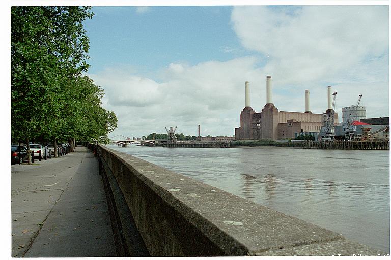 Battersea Power Station, from Grosvenor Road