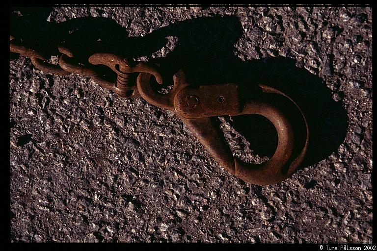 Steel chain and hook