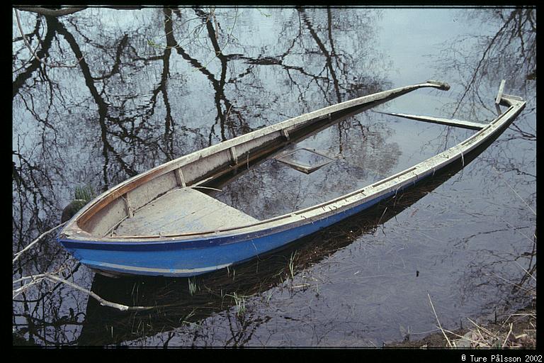 Submerged rowboat, Tornby