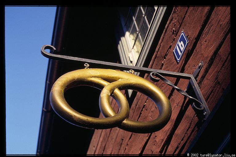 Baker shop sign, Gamla Linköping